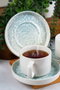 Hermia Kumsal 4 Juego de tazas de té y platillos Multicolor